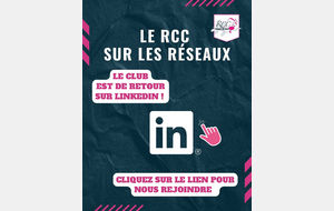 Le RCC débarque sur LinkedIn !