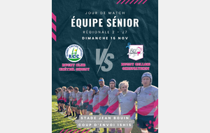 📣 Les affiches du week-end – Pôle Compétition Rugby 🏉