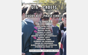 🐗🏉 Cadets – Rugby à 7 : direction les phases finales hautes ! 🏉🐗
