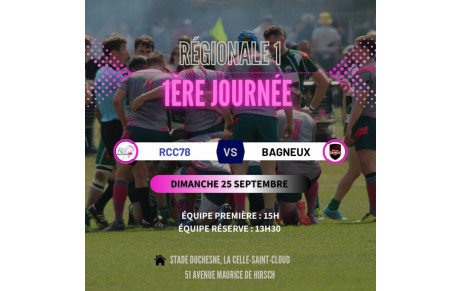 25 septembre 2022 match RCC78 vs Bagneux