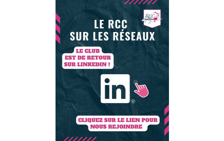Le RCC débarque sur LinkedIn !