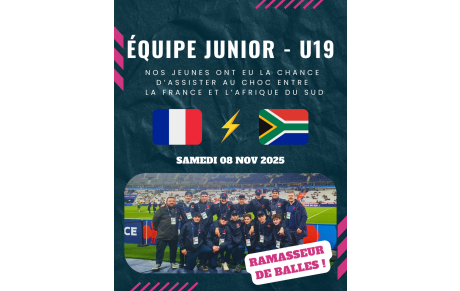 📸 Une journée inoubliable pour nos Juniors ! 🇫🇷🏉