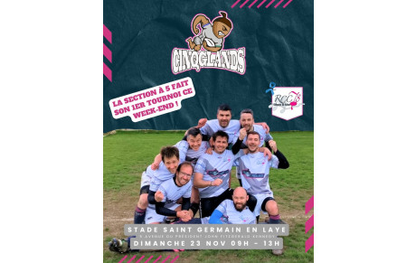 📣 RUGBY TOUCH – 5 Glands 🩷🤍💚 