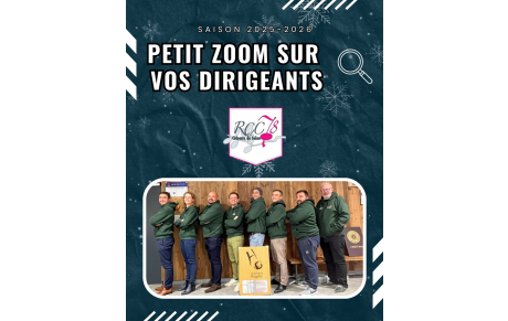 👥 Zoom sur vos dirigeants – RCC78 🏉