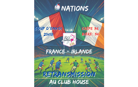 🇫🇷🏉 6 Nations – FRANCE 🆚 IRLANDE 🇮🇪