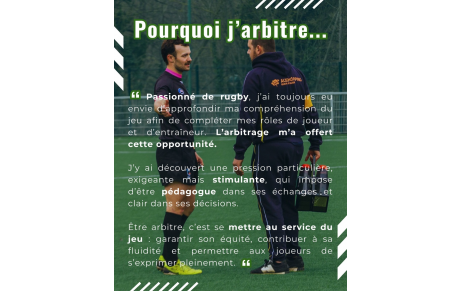 👨‍⚖️🏉 Zoom sur nos arbitres – Augustin