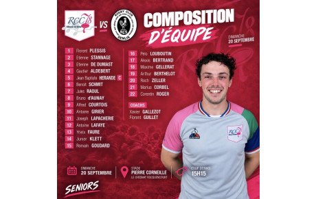 🦍🔥 JOUR DE MATCH – LA COMPO !
