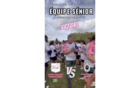 🏉 Victoire du RCC78 21–18 face au RC Senlis !