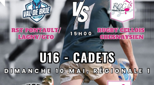 🏉📅 Affiche du week-end – 9 & 10 mai